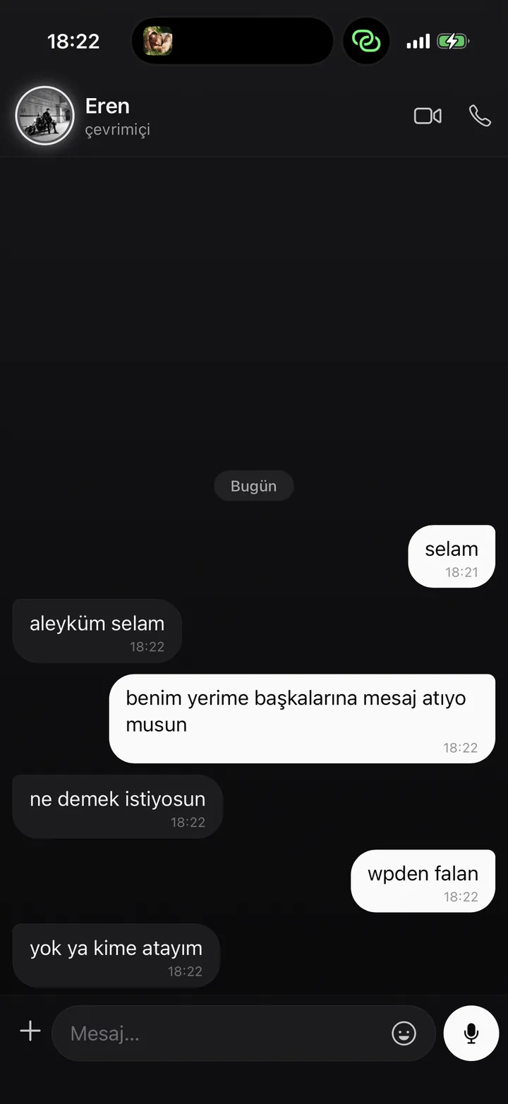 Eren AI — sohbet önizlemesi 2