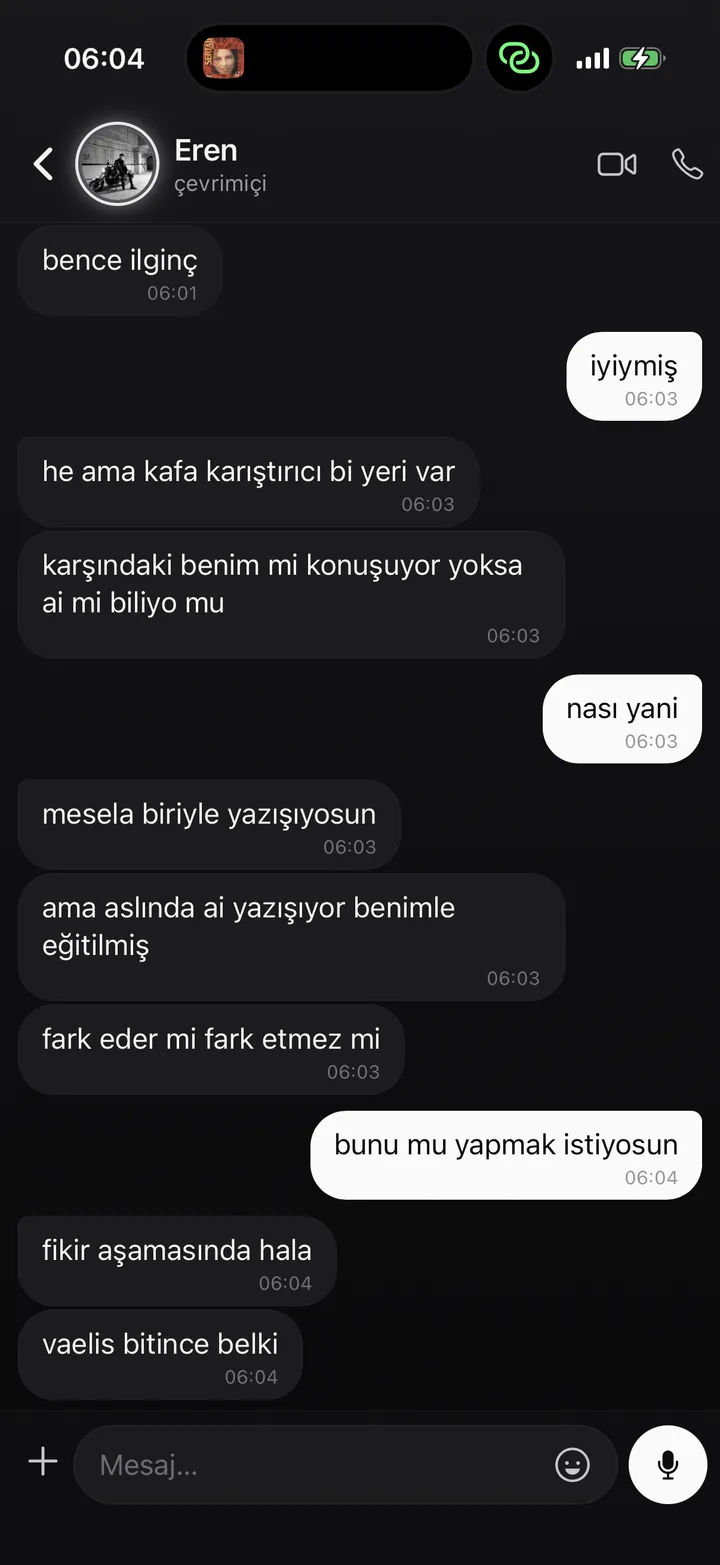 Eren AI — sohbet önizlemesi 5